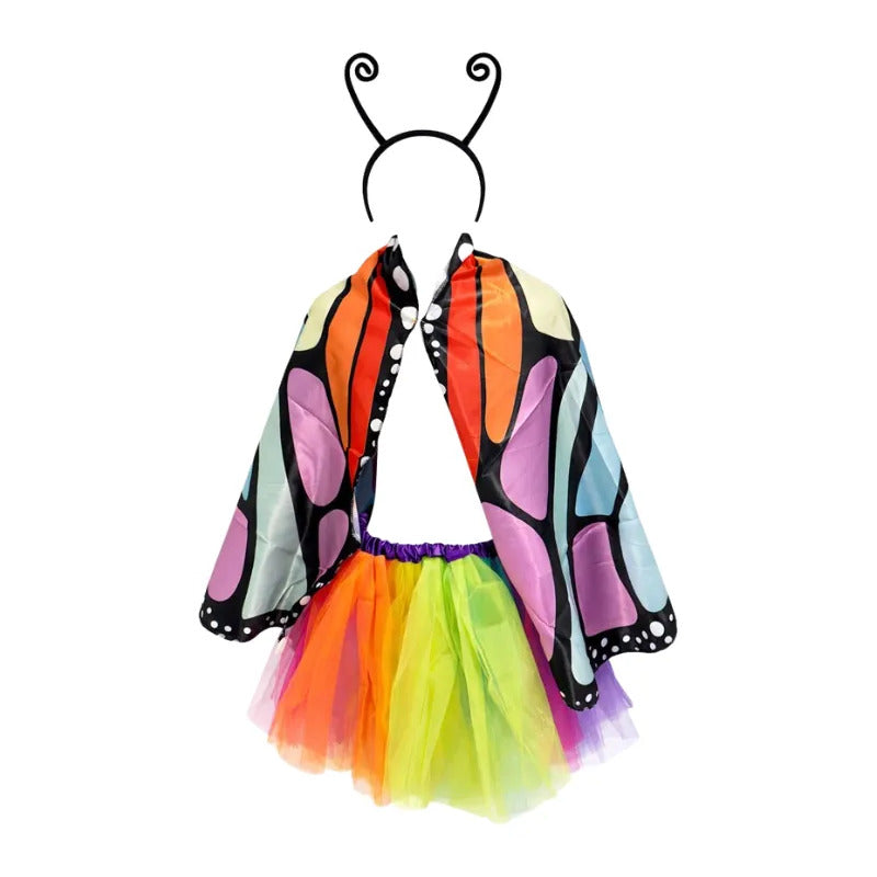 Disfraz De Mariposa Cosplay Para Niñas Multicolor 13-14