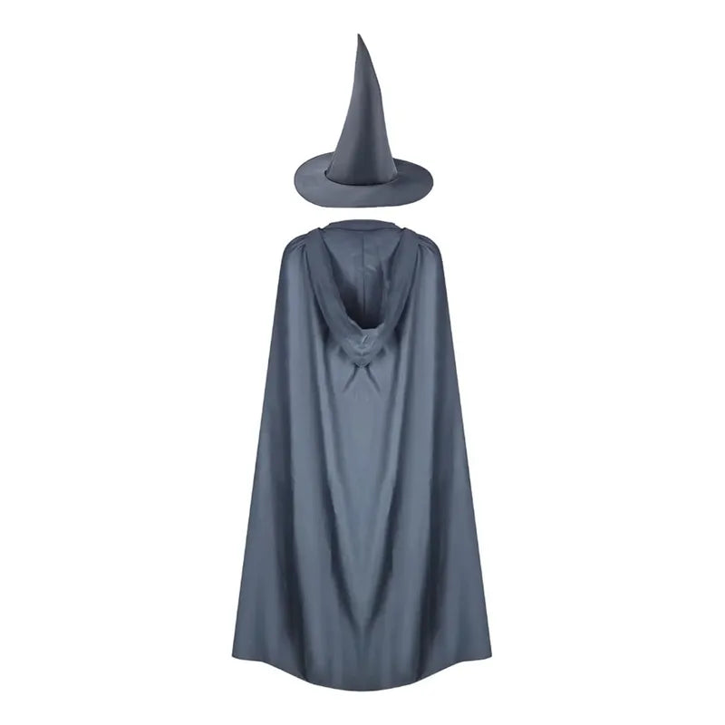 Disfraz Hechicero  Adulto / Niño Cosplay Gris Oscuro/niño 13-14