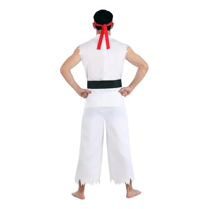 Disfraz Karateka Adulto - Niño Cosplay Blanco-adulto M