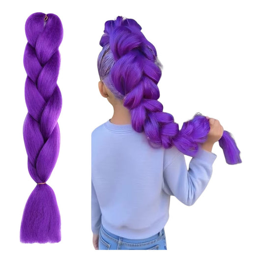Extensiones Para Trenza Accesorio Disfraz Rumi Kpop Hunter Morado