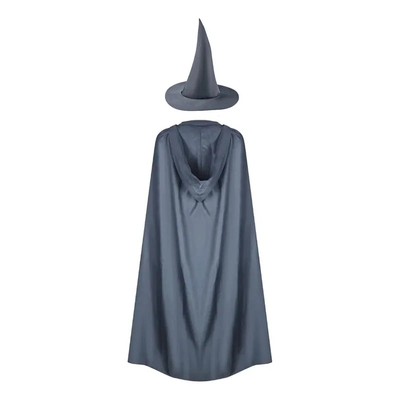 Disfraz Hechicero  Adulto / Niño Cosplay Gris Oscuro/adulto S