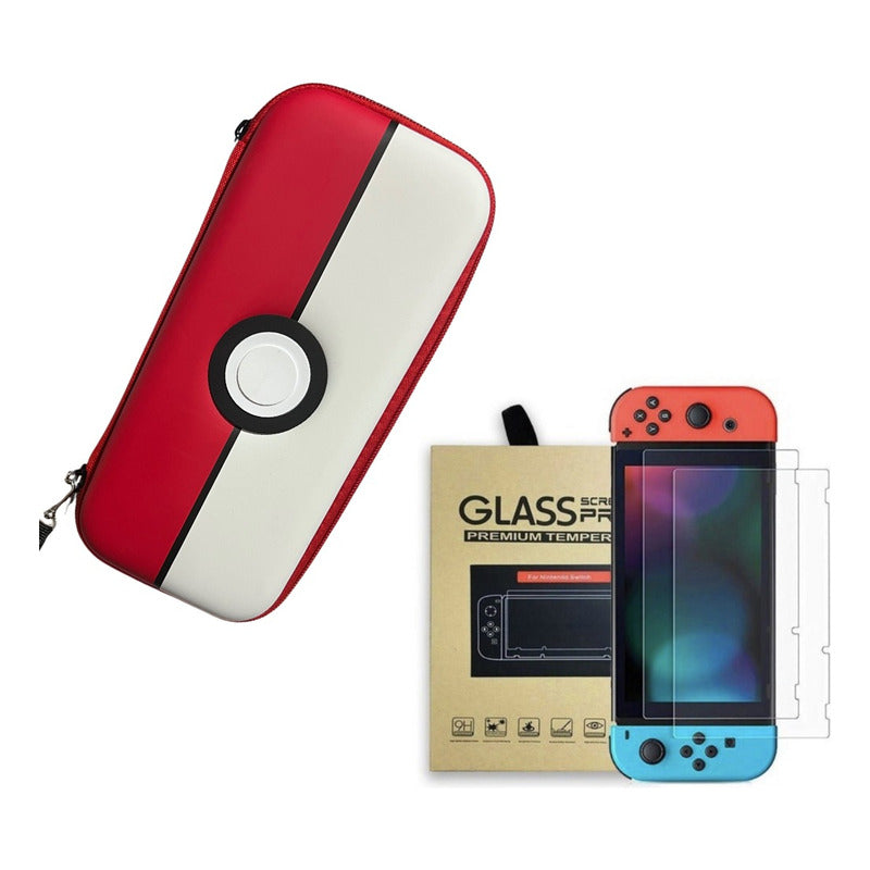 Estuche Protector Para Nintendo Switch/oled Pokémon + Mica