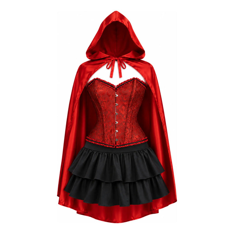 Disfraz Princesa Sexy Cosplay Roja -caperucita Xl