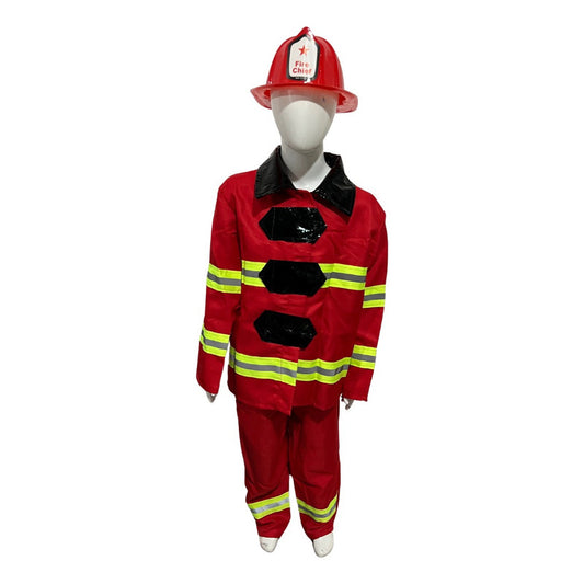 Disfraz De Bombero Para Niño Con Casco