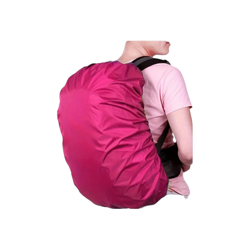 Fundas Impermeables Para Mochilas Cubre Mochila 80l Rosa Lisa