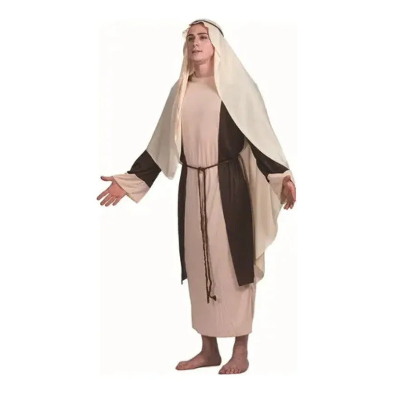 Disfraz Religioso San Jose O Discipulo Hombre Beige-cafe L
