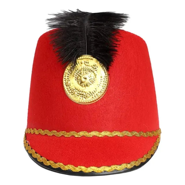 Gorro De Soldado Cosplay Accesorio Para Disfraz Rojo Standar 58cm Soldado
