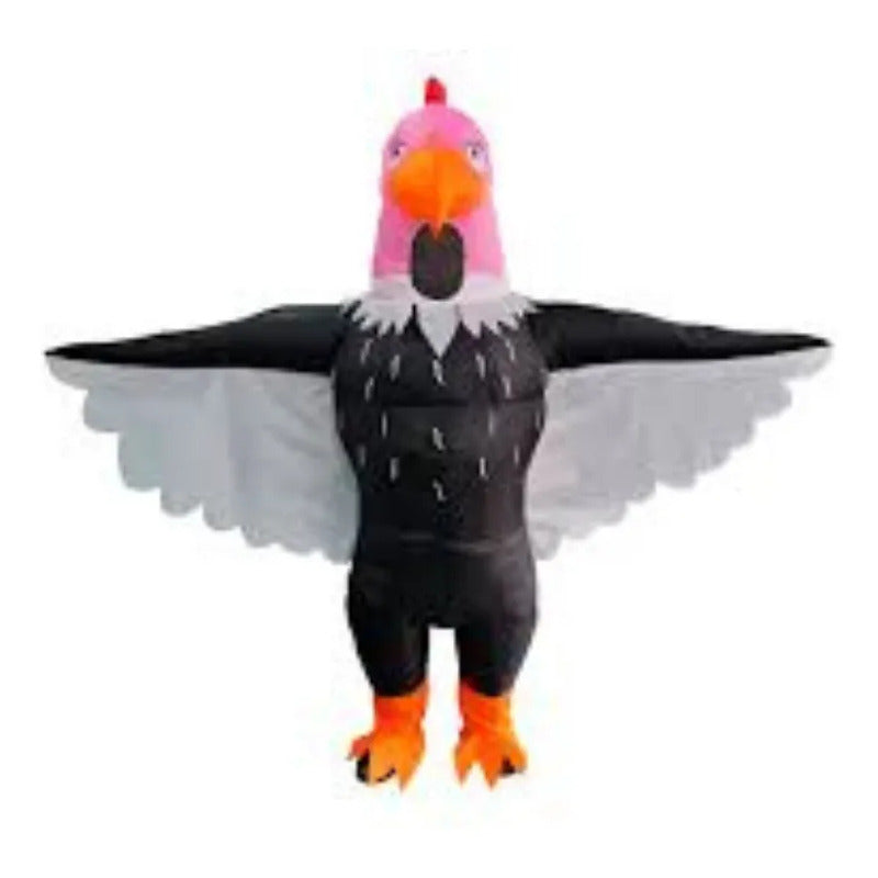 Disfraz Traje Adulto Inflable Condor Fechas Patrias Negro Adulto 160-190cm
