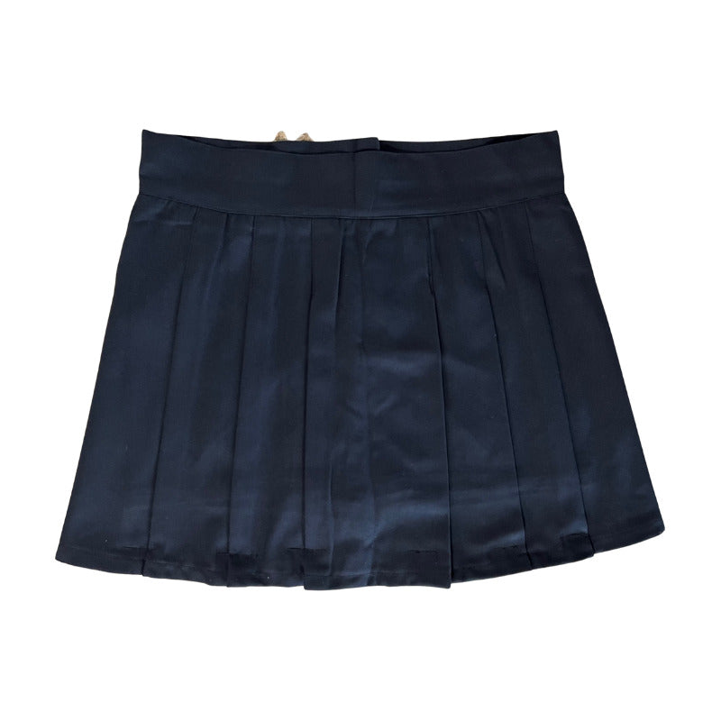 Falda Short Escolar Niñas -juvenil Azul Lisa 18