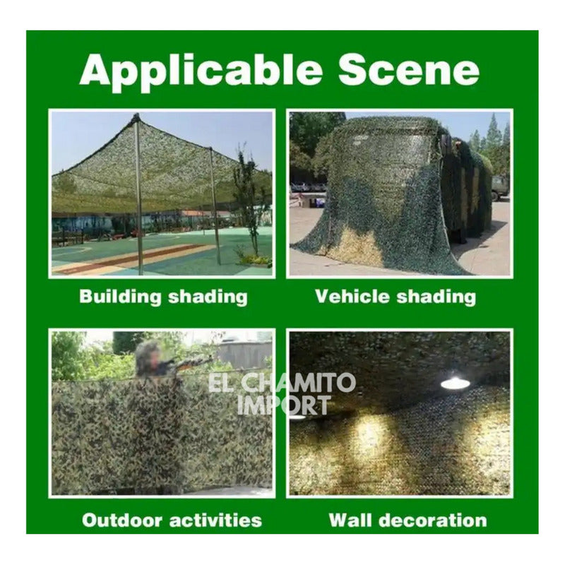 Malla Camuflaje Red Tactica Sombra Militar