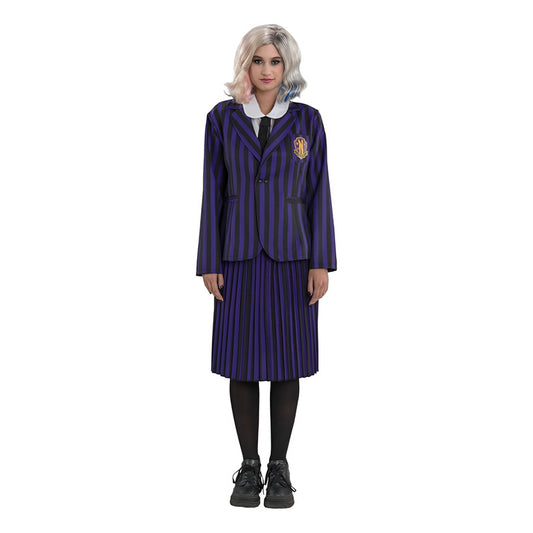 Disfraz Enid - Merlina Uniforme Violeta Mujer Violeta L