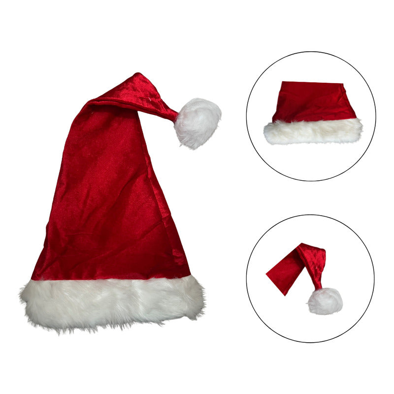 Gorro Viejo Pascuero Santa Premium Accesorio Cosplay Rojo One-size Lisa