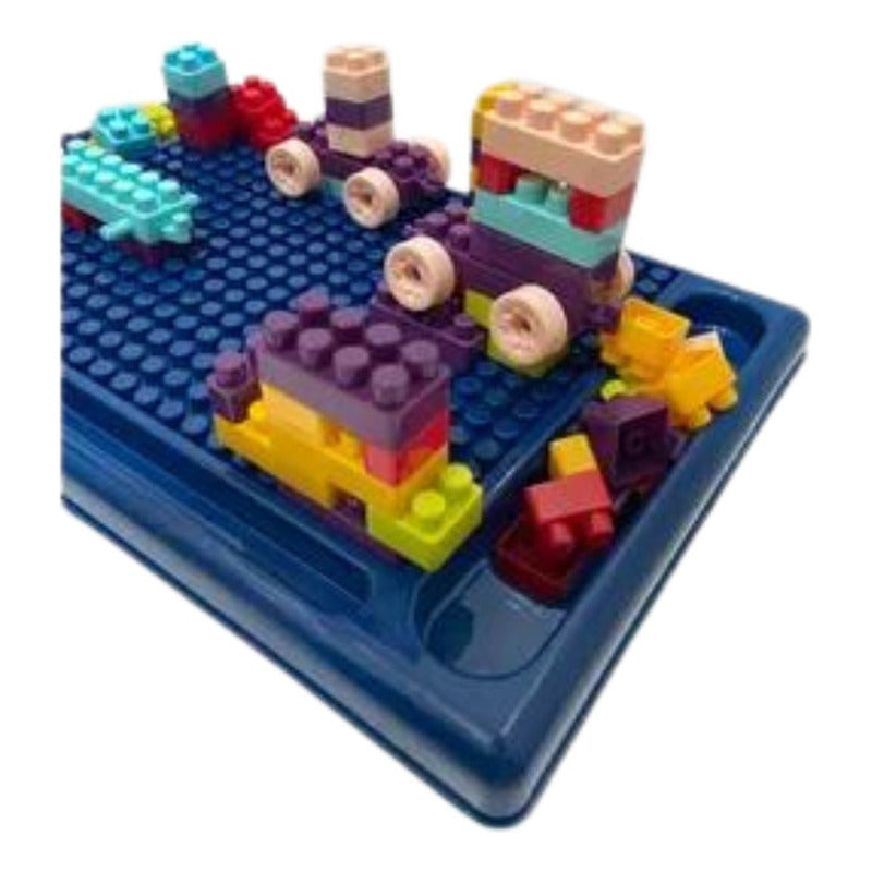 Mesa De Bloques Didactica Construccion 113 Pcs