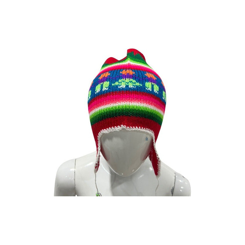 Gorro Chullo Lana  Unisex Multicolor Standar