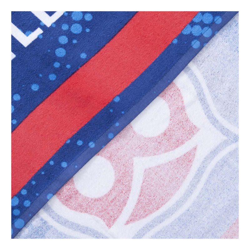 Toalla Playa Algodón 70x140cm Azul U De Chile Con Bolso 42x33cm Club Universidad De Chile