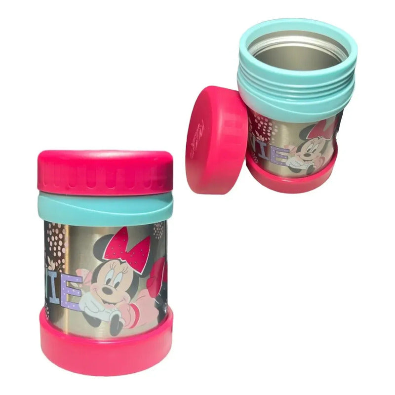 Termo Comida 350ml Keep Minnie Frozen Spiderman Avengers Color Rosa Chicle-minnie