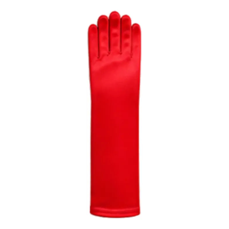 Guantes Princesa Lazo 30cm Niñas Para Cosplay Rojo