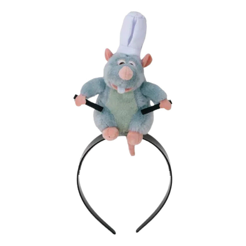 Cintillo Ratatouille Para Pelo Adorno Con Pinches Gris