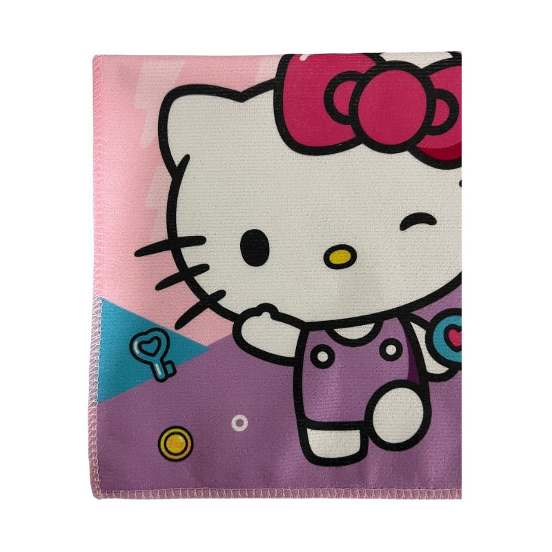 Set Higiene Dental Toalla + Cepillo Hello Kitty Escolar Niña