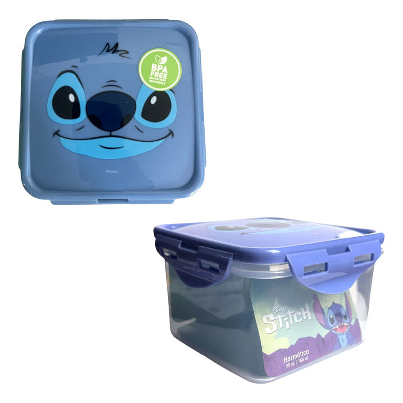 Hermetico Stitch 750 Ml Licencias Infantiles Disney Azul Acero