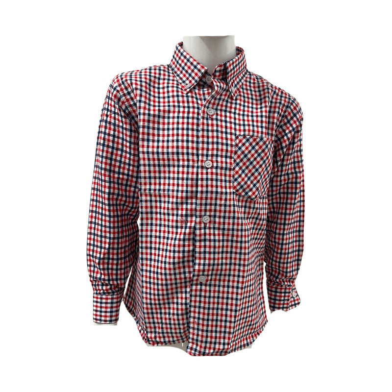 Camisa Cuadrille Trajes Tipicos Fiestas Patrias Niño-juvenil