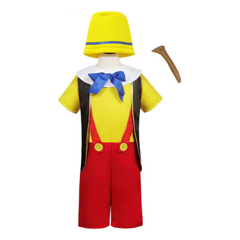 Disfraz De Pinocho Para Niños Cosplay Amarillo 10-12 Años