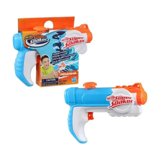 Lanzador De Agua Hasbro E2769 Nerf Super Soaker Piranha Azul Claro