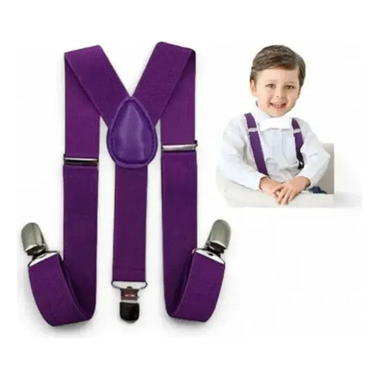 Suspensores De Niño Variedad De Colores Tirantes Para Niño 838175-mlc111718184879_052026morado Lisa
