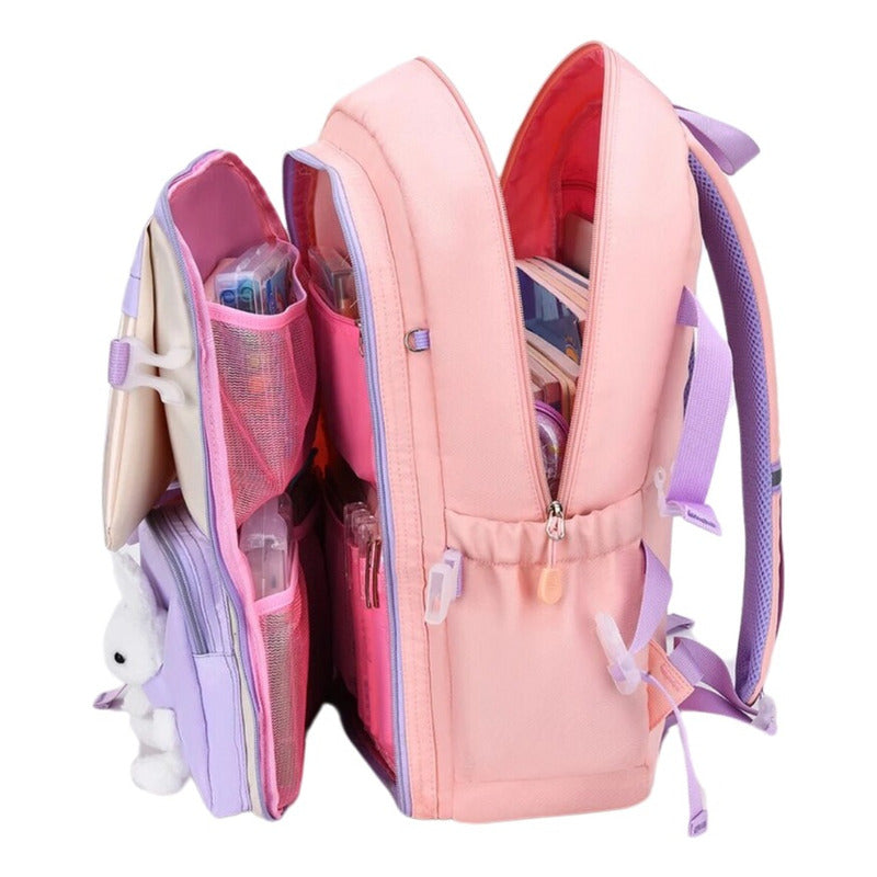 Mochila Escolar Kawaii Juvenil Con Gran Capacidad