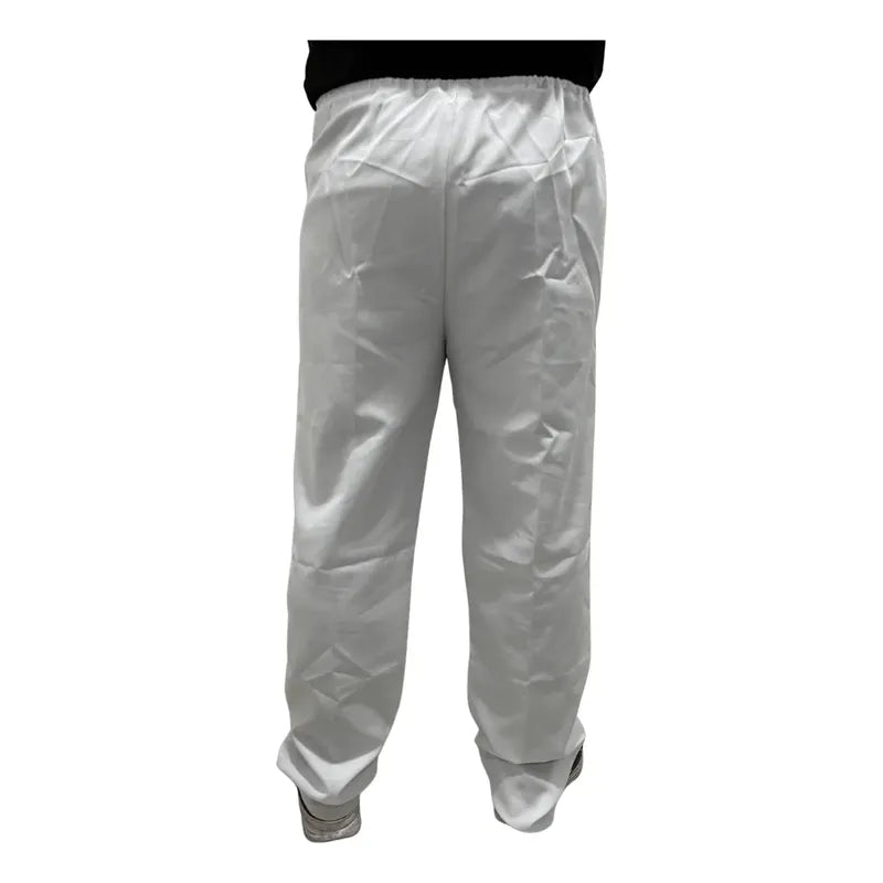 Pantalón Para Trajes Tipicos O Disfraz Hombre Blanco Liso L