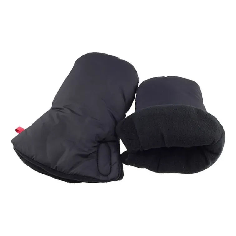 Guantes De Invierno Para Cohes De Bebes Negro Standar Liso