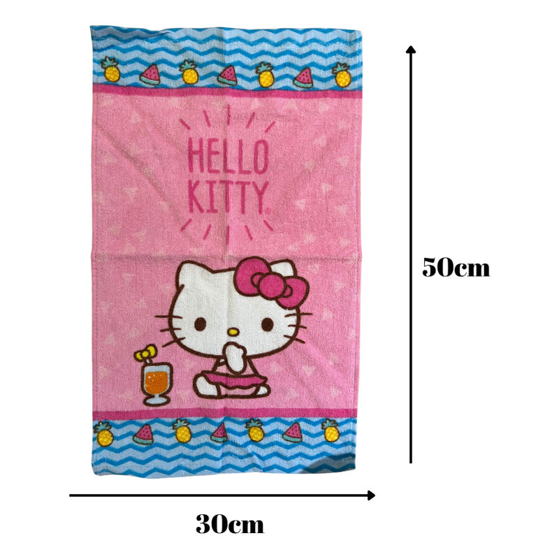 Bolsa De Genero Para Niños Párvulo + Toalla De Mano Algodon Rosa Hello Kitty