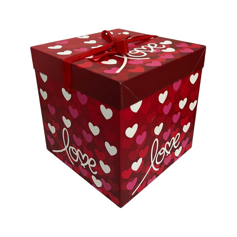Pack 12 Cajas De Regalo Desayuno Corazones San Valentín 22cm
