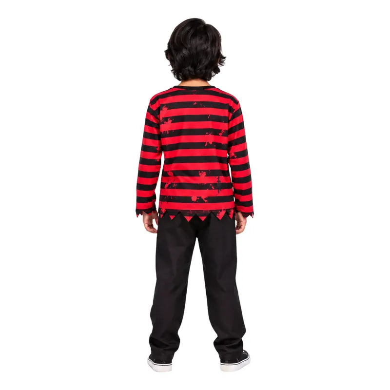 Disfraz Freddy Krueger Cosplay Niño Negro 10-12