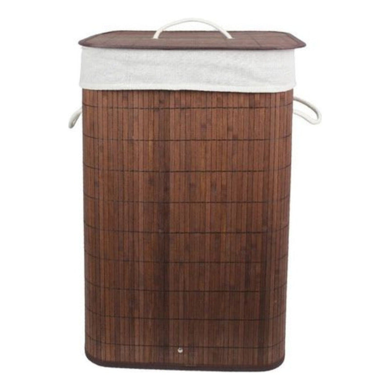 Cesto Ropa Rectangular Bambú