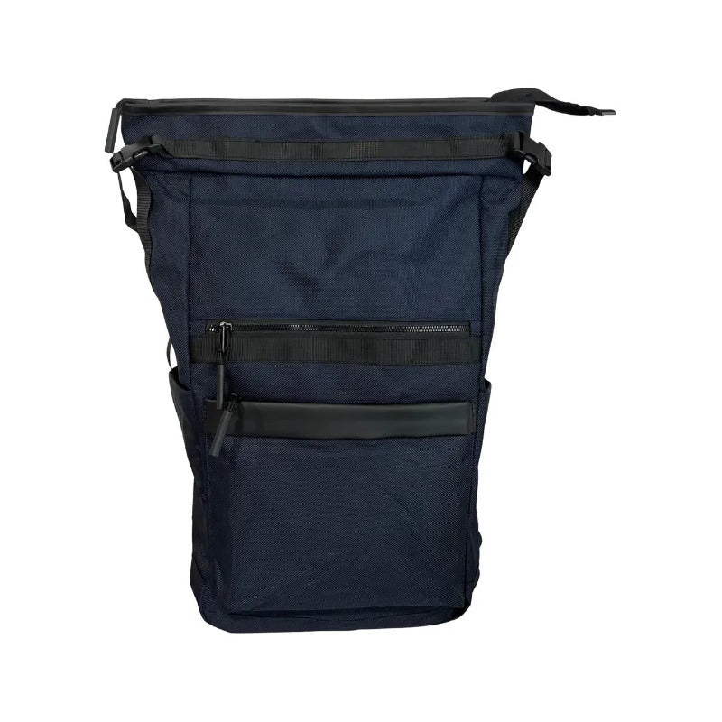Mochila Roll Top 20l Porta Notebook Azul Liso