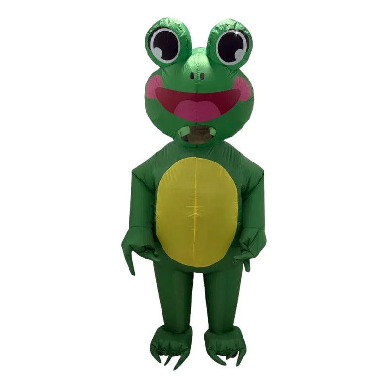 Disfraz Inflabe De Sapo-rana Para Adulto Verde Adulto 160-190cm