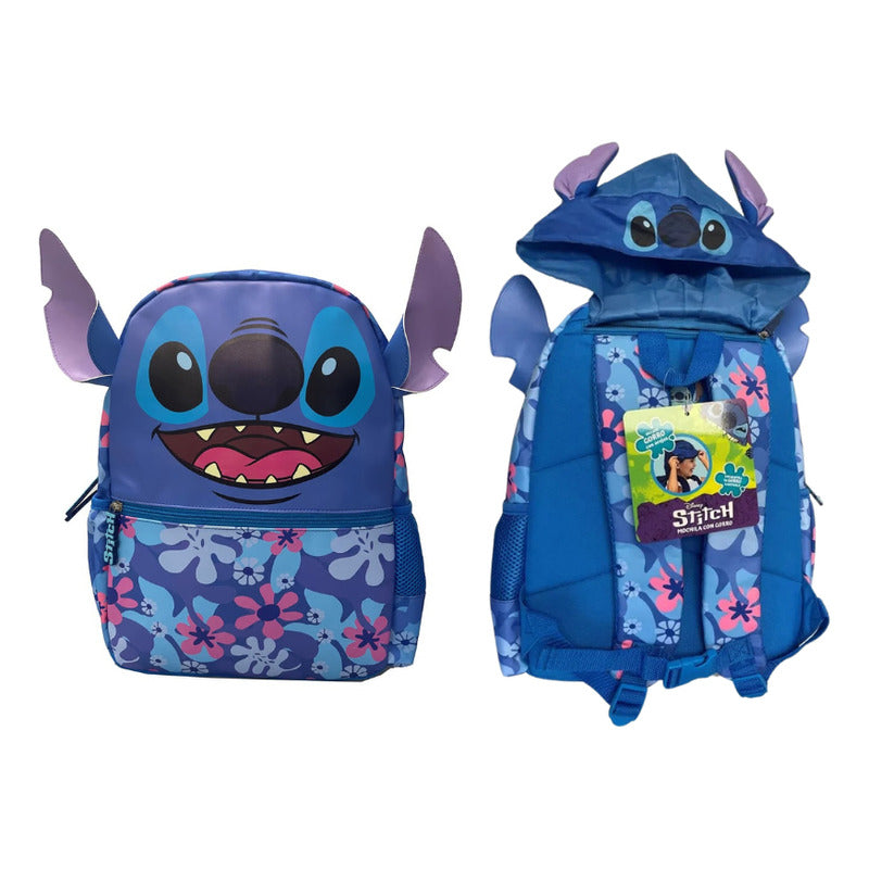 Mochilas Disney Con Capucha 3d Para Niños