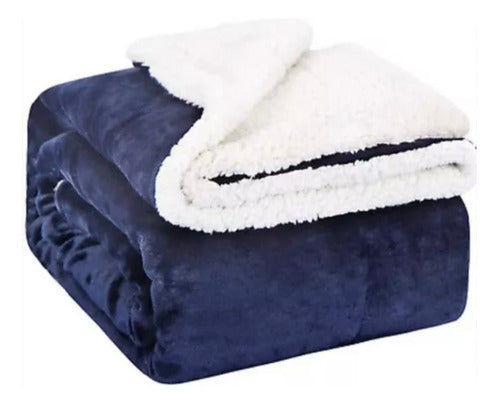 Manta Gruesa Frazada Polar Suave Ropa Cama Sherpa