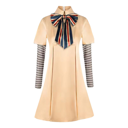 Disfraz De Muñeca Doll Asesina Niña / Mujer Cosplay Beige 13-14 Años