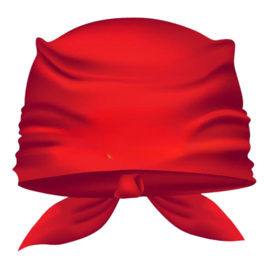 Bandana Pañoleta Turbante Cabeza Niños Bailes Tipicos Rojo Liso