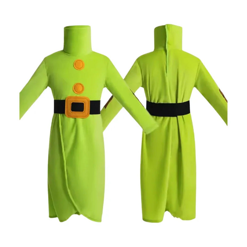 Disfraz De Enanito Para Niños Verde 5-6