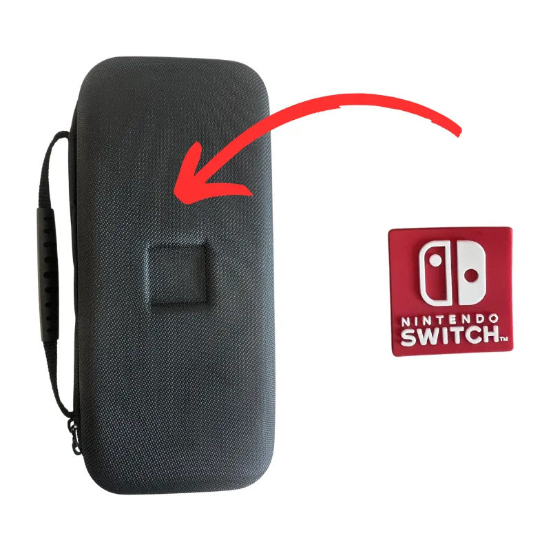Estuche Protector Duro Compatible N Switch Oled Logo Negro