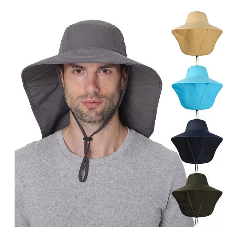 Gorro Protección Uv Para Rostro Nuca/lito