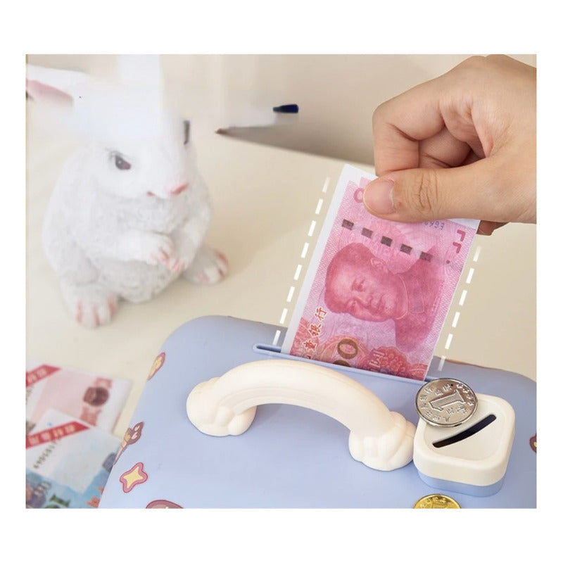 Alcancia Kuromi, My Melody, Cinnamoroll Con Llave Para Niñas My Melodi Rosa