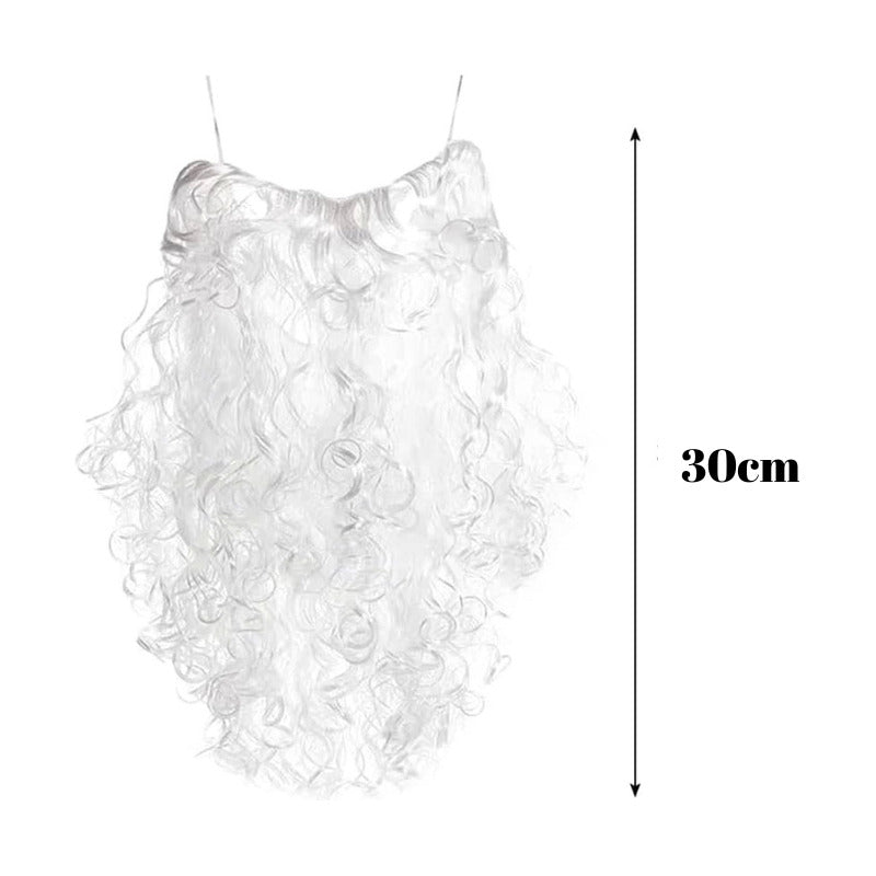 Barba Larga Blanca Aceesorio Para Disfraz Cosplay Blanca