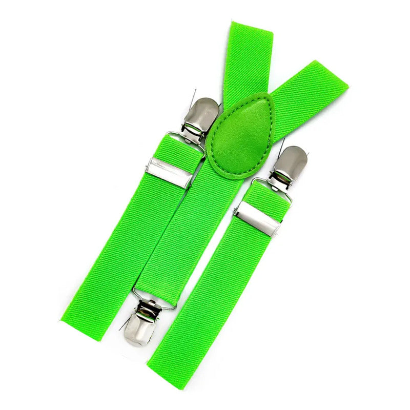 Suspensores Para Adulto Cosplay Verde Fluor Lisa