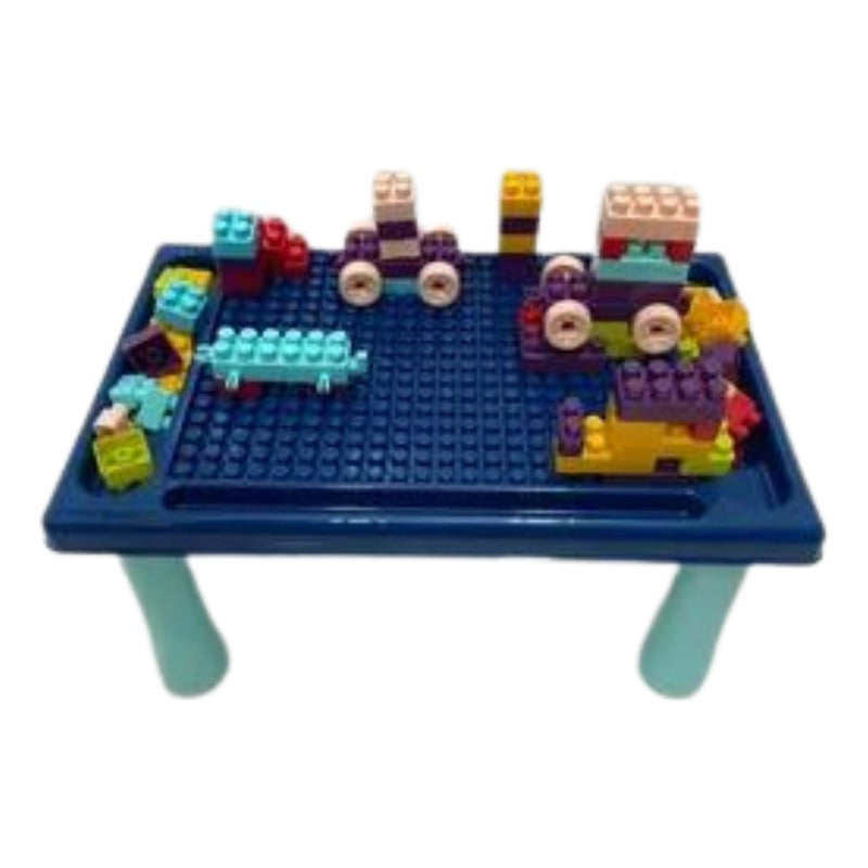 Mesa De Bloques Didactica Construccion 113 Pcs