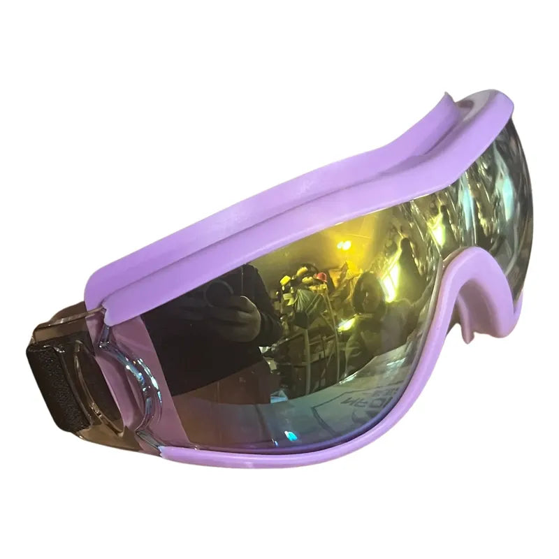 Antiparras Para Nieve Niños Ski Snowboard Violeta Tornasol