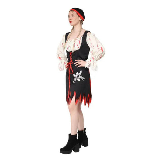 Disfraz Traje Pirata Mujer Cosplay Ngeo-rojo M
